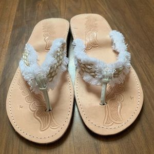 ❌SOLD❌ BEAUTIFUL Hand Made LEATHER CARVING Sandals